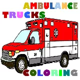 Ambulance Trucks Coloring Pages