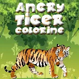 Angry Tiger Coloring