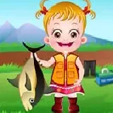 Baby Hazel Fishing Time