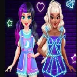 BFF Neon Fashion Dress Up