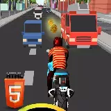 Bike Rider Highway