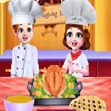Chef Twins Thanksgiving Dinner Cooking