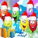 Christmas Balloons Bursting
