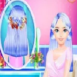 Colorful Braid Hairstyle Making