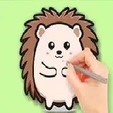 Coloring Book: Cute Hedgehog