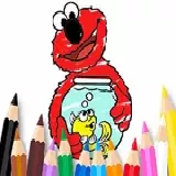 Coloring Book: Elmo New Friend