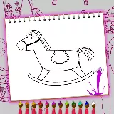 Coloring Book Toy Shop