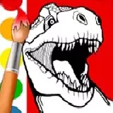Dinosaur Warrior Coloring