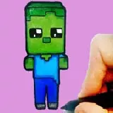 Easy Kids Coloring Mineblox