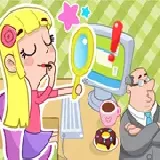 Laura Office Slacking Off