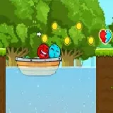 Red And Blue Ball Cupid Love