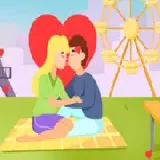 Romantic Secret Kiss