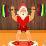 Santa Weightlifter